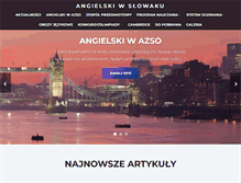 Tablet Screenshot of angielski.slowacki.edu.pl