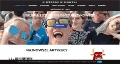 Desktop Screenshot of hiszpanski.slowacki.edu.pl